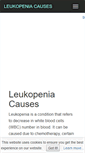 Mobile Screenshot of leukopeniacauses.com