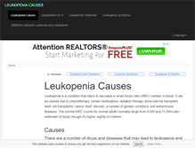 Tablet Screenshot of leukopeniacauses.com